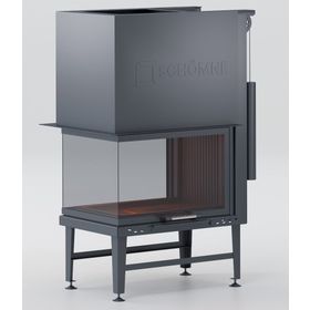 Schömne Elegance Asansörlü Epi Çelik 80'lik Şömine Haznesi