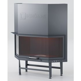 Schömne Elegance Prizma Asansörlü 110'lük Şömine Haznesi