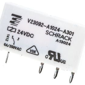 Schrack V23092 A1024 A301 24V DC 6A 170MW Slim Röle