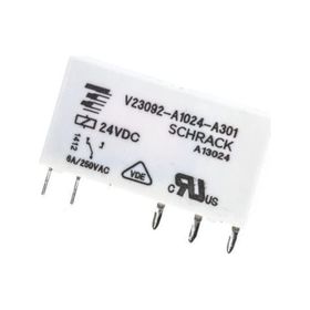 Schrack V23092 A1024 A301 24V DC 6A 170MW Slim Röle