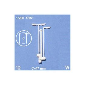 Schulcz Sokak Lambası 1:200 2 Adet N:06-30012 47 mm Maket