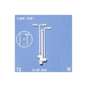 Schulcz Sokak Lambası 1:200 2 Adet N:06-30012 47 mm Maket