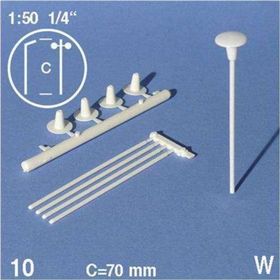 Schulcz Sokak Lambası 1:50 70 mm 10 Adet N:06-50071 Maket