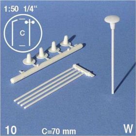 Schulcz Sokak Lambası 1:50 70 mm 10 Adet N:06-50071 Maket