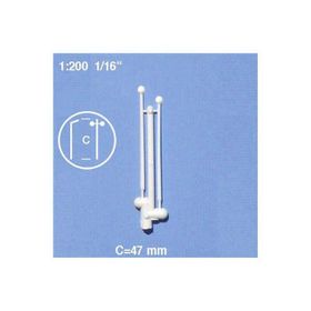 Schulcz Sokak Lambası 2’li 1:200 Ölçek 3 cm Maket
