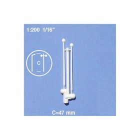 Schulcz Sokak Lambası 2’li 1:200 Ölçek 3 cm Maket