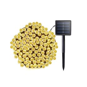 Schulzz Solar Güneş Enerjili Dış Bahçe 8 Modlu 20 m 200 Led Aydınlatma