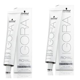 Schwarzkopf 2 Adet Igora Royal Absolutes Silverwhite Slate Grey Saç Boyası