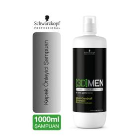 Schwarzkopf 3D Men 1000 ml Dökülme Önleyici Şampuan