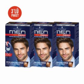 Schwarzkopf 60 Kahve 3'lü Erkek Saç Boyası