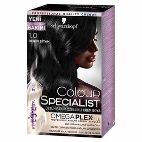 Schwarzkopf Colour Specialist 1-0 Derin Siyah 60 ml Saç Boyası