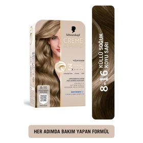 Schwarzkopf Creme Supreme 8.16 Küllü Soğuk Koyu Sarı Saç Boyası