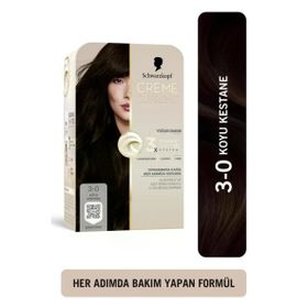 Schwarzkopf Creme Supreme Full Kit 3-0 Koyu Kestane Saç Boyası