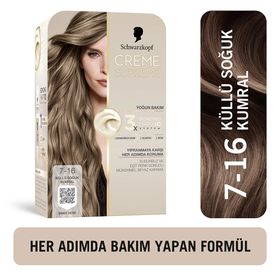 Schwarzkopf Creme Supreme Yoğun Bakım Full Kit 7 16 Küllü Soğuk Kumral Saç Boyası