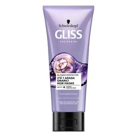 Schwarzkopf Gliss Blonde Perfector Turunculaşma Karşıtı 200 ml Mor Maske
