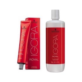 Schwarzkopf Igora 2 Adet Royal 7-77 Kumral-yoğun Bakır Saç Boyası + 1 lt Oksidan