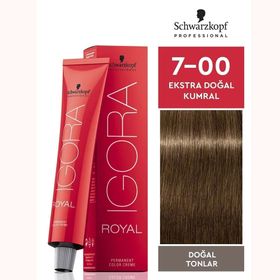 Schwarzkopf Igora 4 Adet Royal 7-00 Kumral Ekstra Doğal Saç Boyası