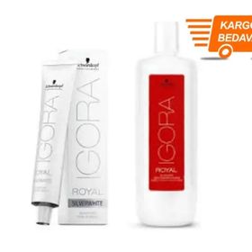 Schwarzkopf İgora 5 Adet Royal Absolutes Silverwhite Dove Silver Saç Boyası + 1 lt Oksidan
