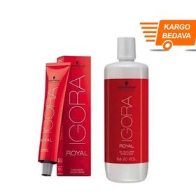 Schwarzkopf Igora 7 Adet Royal 3-65 Koyu Kahve .ikolata Altın Saç Boyası