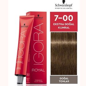 Schwarzkopf Igora 7 Adet Royal 7-00 Kumral Ekstra Doğal Saç Boyası