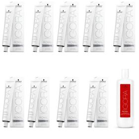 Schwarzkopf Igora 9 Adet Royal Absolutes Silverwhite Silver Saç Boyası + 1 lt Oksidan