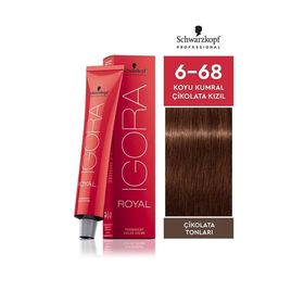 Schwarzkopf Igora Royal 60 ml 6-68 Koyu Kumral Çikolata Kızıl Saç Boyası
