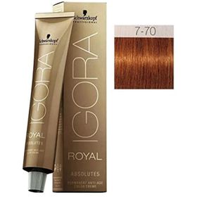 Schwarzkopf Igora Royal Absolute No:7.70 Kumral Doğal Bakır Saç Boyası