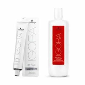 Schwarzkopf Igora Royal Absolutes Silverwhite Slate Grey 7 Adet Saç Boyası ve 1 lt Oksidan