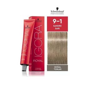 Schwarzkopf Igora Royal Doğal Tonlar 9-1 Sandre Sarı 60 ml Saç Boyası