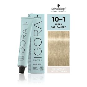 Schwarzkopf Igora Royal Highlifts 60 ml 10-1 Açık Sarı Sandre Saç Boyası