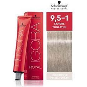 Schwarzkopf Igora Royal Pastel Tonlar 9,5-1 Sandre Tonlayıcı Saç Boyası