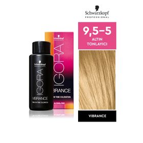 Schwarzkopf Igora Vibrance 9.5-5 Altın Tonlayıcı Saç Boyası ve Oksidan