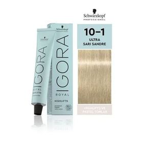 Schwarzkopf Igora Vibrance Amonyaksız Yarı Kalıcı 60 ml 10-1 Açık Sarı Sandre Saç Boyası
