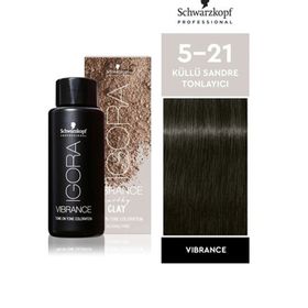Schwarzkopf Igora Vibrance Amonyaksız Yarı Kalıcı 60 ml 5-21 Açık Kahve Küllü Sandre Saç Boyası