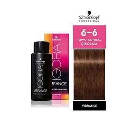 Schwarzkopf Igora Vibrance Amonyaksız Yarı Kalıcı 60 ml 6-6 Koyu Kumral Çikolata Saç Boyası