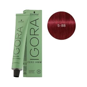 Schwarzkopf Igora Zero Amm Amonyaksız 60 ml 5-88 Light Brown Red Extra Saç Boyası