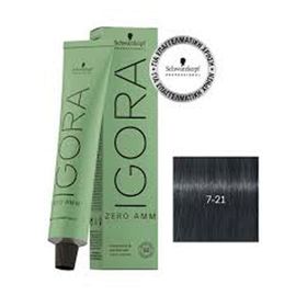 Schwarzkopf Igora Zero Amm Amonyaksız 60 ml 7-21 Medium Blonde Ash Cendre Saç Boyası