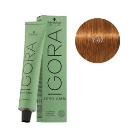 Schwarzkopf Igora Zero Amm Amonyaksız 60 ml 7-67 Medium Blonde Chocolate Copper Saç Boyası