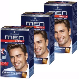 Schwarzkopf Men Perfect 3x50 Adet Açık Kahve Saç Boyası