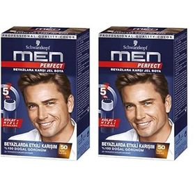 Schwarzkopf Men Perfect 50 Açık Kahve 2x80 ml Saç Boyası