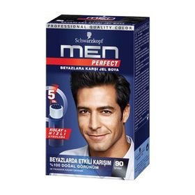 Schwarzkopf Men Perfect Amonyaksız Jel 90 Siyah Saç Boyası