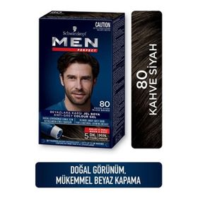 Schwarzkopf Men Perfect Beyaz Renk Kırıcı 80 Siyah Kahve Saç Boyası