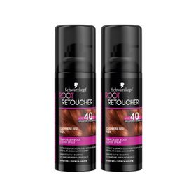 Schwarzkopf Root Retoucher Kızıl 2x120 ml Beyazları Anında Kapatan Sprey Saç Boyası