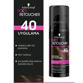 Schwarzkopf Root Retoucher Koyu Kahverengi 120 ml Beyazları Anında Kapatan Sprey Saç Boyası