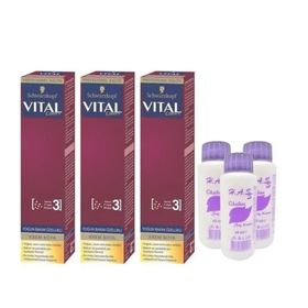 Schwarzkopf Vital Colors 7.554 Altın Karamel 3 Adet Saç Boyası + 3 Adet Oksidan