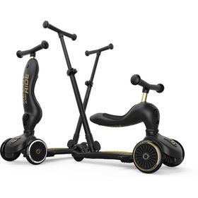 Scoot And Ride 240527-00089 Push and Go Ebeveyn Kontrollü Çocuk Black Gold Limited Edition Scooter