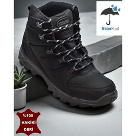 Scooter 5558 Siyah Ortopedik Taban Su Geçirmez Hakiki Deri Outdoor Erkek Bot