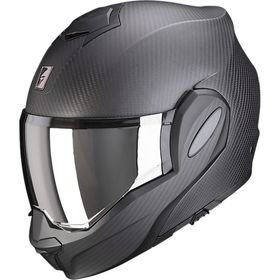 Scorpion Exo Tech Evo Carbon Mat Siyah Çene Açılabilir Motosiklet Kaskı