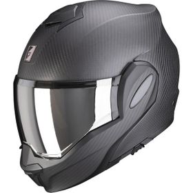 Scorpion Exo Tech Evo Carbon Mat Siyah Çene Açılabilir Motosiklet Kaskı