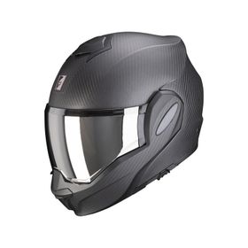 Scorpion Exo Tech Evo Carbon Mat Siyah Çene Açılabilir Motosiklet Kaskı